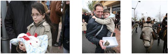 Blessing of the animals Menorca spain