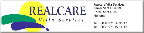 Realcare property management and villa services Menorca