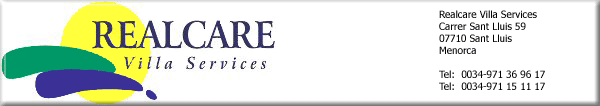 RealCare villa management Menorca