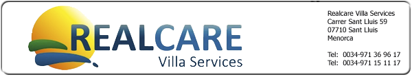 RealCare villa management Menorca