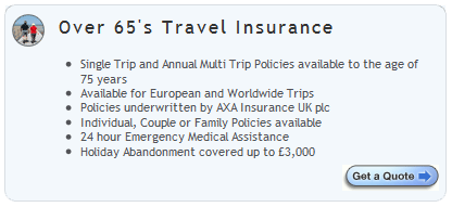 Travle for the over 65's